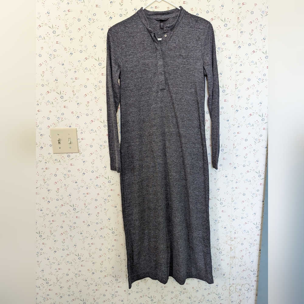 Soma Intimates Nightshirt Long Sleeve Midi Loungewear Saturday Cozy Comfy Layer